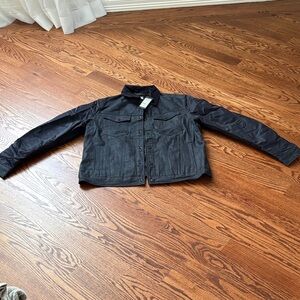 G-Star Dark Denim Jacket with Corduroy Collar